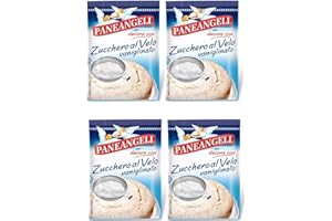 Paneangeli Zucchero Al Velo Icing Sugar with Vanilla Flavor 4.4oz 125gr, Pack of 4
