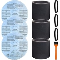 9-Pack Type C Vacuum Bags For EnviroCare 9066900 – Fits All Around QS50, QAL80, QAL80A Wet/Dry Vacs