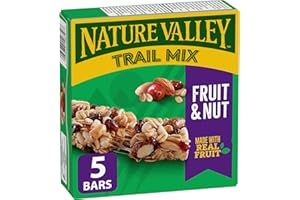 NATURE VALLEY Fruit and Nut Chewy Trail Mix Granola Bars, No Artificial Colours, No Artificial Flavours, Made with Whole Grai