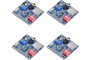 Mucalam 4X DY-SV5W Voice Playback Module for MP3 Music Player Voice Playback Amplifier 5W SD/TF Card Integrated UART I/O Trig
