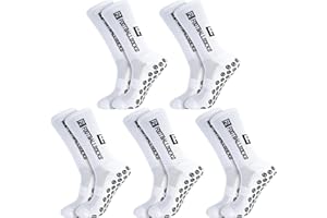 Non Slip Sport Soccer Socks 2/3/5/6/8 Pairs Anti Slip Football Grip Unisex Athletic Sports Socks with Rubber Dots