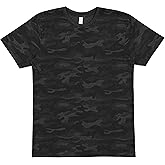 LAT Mens Fine Jersey Short Sleeve Tee (6901), Storm Camo, 3X