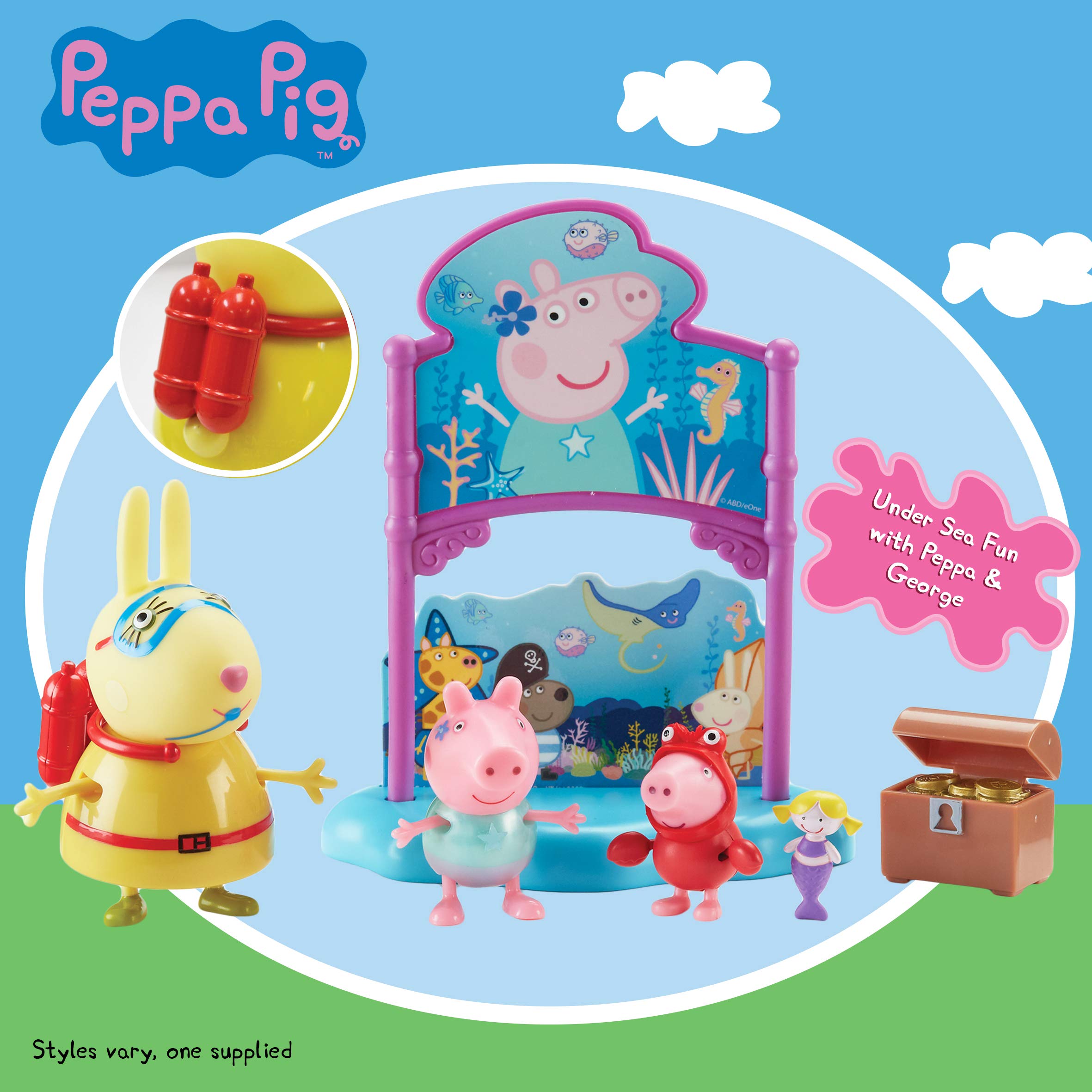 peppa day out at the zoo playset