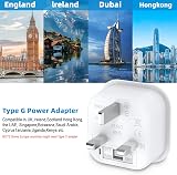 Herfair European to UK Plug Adapter 13A 250V Worldwide to UK Travel view 6