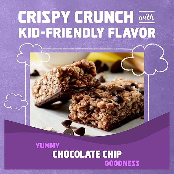 ZBAR PROTEIN – CHOCOLATE CHIP – CRISPY SNACK BARS – MADE WITH ORGANIC OATS – NON-GMO – 5G PROTEIN – GLUTEN FREE PROTEIN BARS (15 PACK)