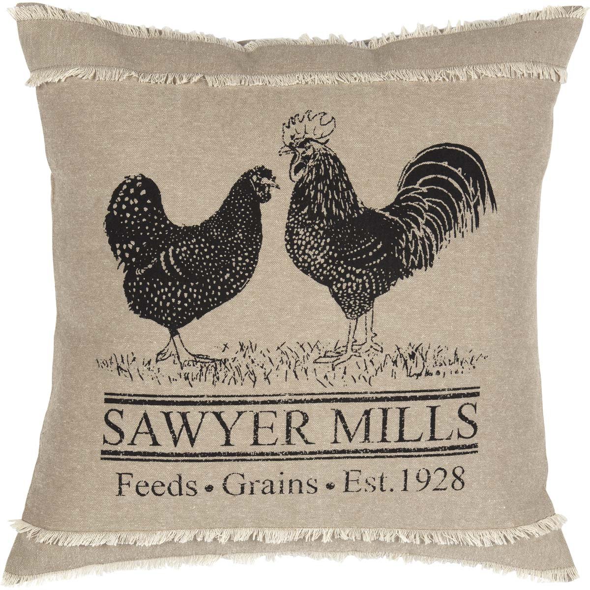 Vhc Brands Farmhouse Pillows Throws Sawyer Mill Pig 18 X 18