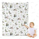 Mallard Duck Blanket, Mallards Gifts for Girl Boy Children Toddler, 40"x50" Throw Blanket, Lightweight Soft Warm Cozy Flannel Throw for Sofa Chair-Crib Stroller Nap