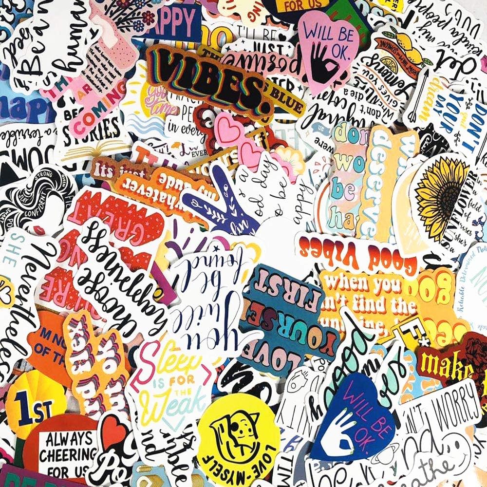 178PCS Inspirational Quote Stickers, Reward Motivational Stickers for Water Bottle Laptops Computers Phone Suitable for Students Teachers Company Employees: Computers & Accessories