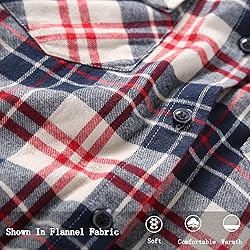 Match Womens Button Down Flannel Plaid Shirts roll