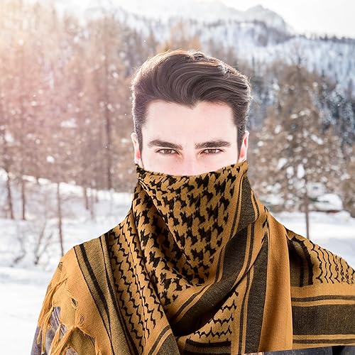 Shemagh Tactical Desert Scarf Men Women 100% Cotton Scarf Head