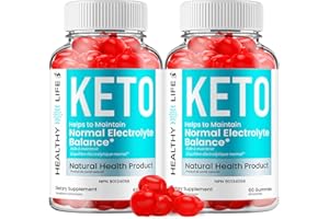 (2 Pack) Healthy Life Keto ACV Gummies - HealthyLifeKeto Gummies for Weight Management, Keto Apple Cider Vinegar and Healthy 