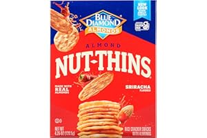 NUT THINS Blue Diamond NUT-THINS SRIRACHA Flavored Almond & Rice Cracker Snack (1-Box) (NET WT 4.25 OZ)