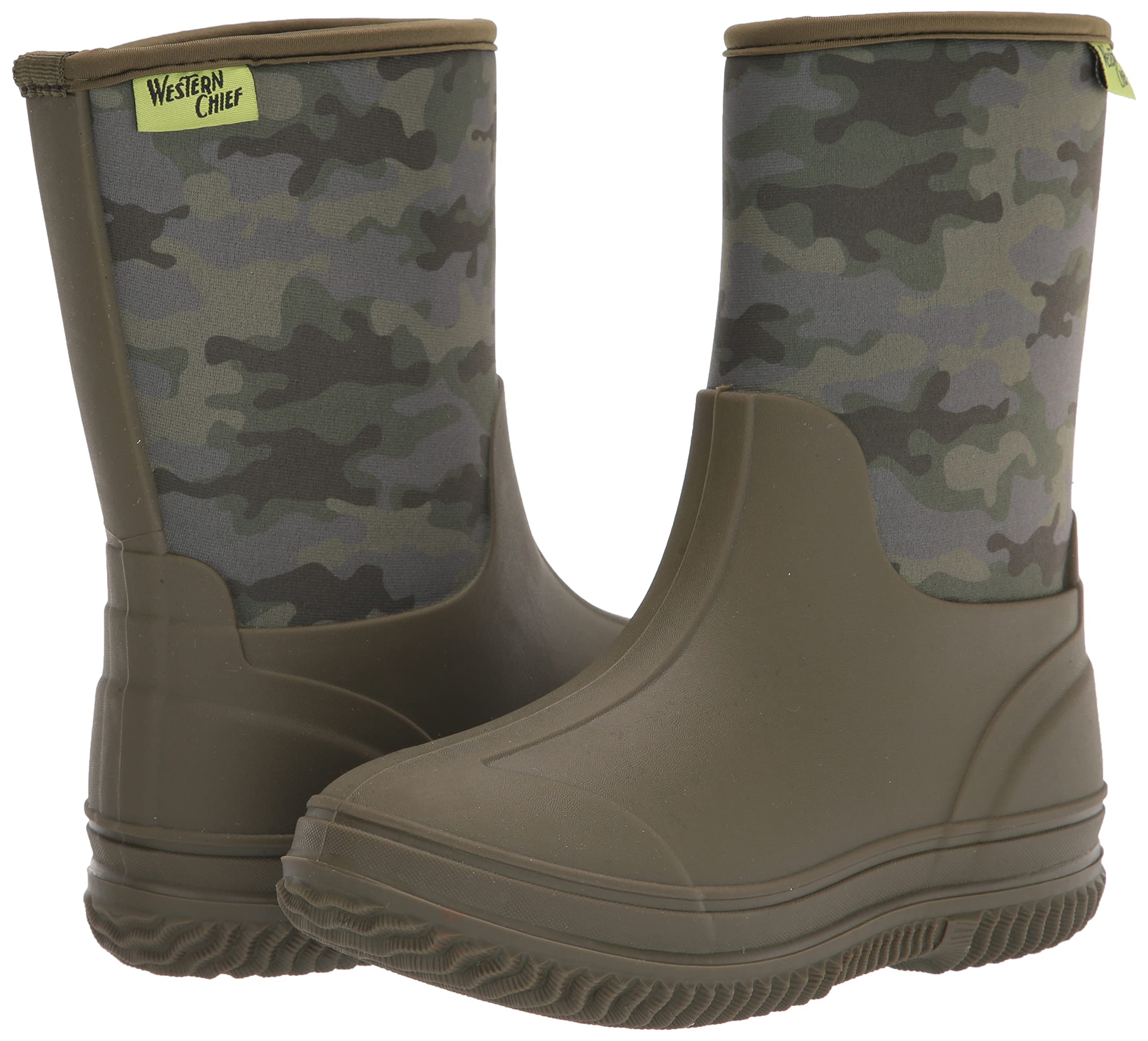 Western Chief Kids Freestyle Neoprene Outdoor Boot, Lightweight, Kid Friendly for Boys and Girls Waterproof Boot for Rain, Mud, Cold Weather, Snow