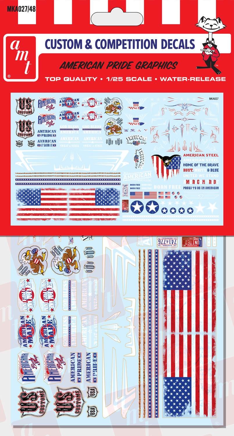 AMT MKA024 Rat Rod Graphics Decal Model Set, 1:25 Scale