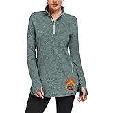 Soneven Women's Thermal Running Fleece Long Sweatshirts Turtleneck Long Sleeve Pullover Winter With Thumbholes and Pockets