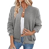GEMLON Sweatshirt for Women Crewneck Long Sleeve Loose Fleece Sweatshirts Jackets 2026 Fall Fashion Outfits with Pockets