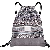 LAKE OF FIRE Drawstring Bags - Lightweight & Compact Bag for Yoga, Gym, Sports, Beach, Travel, and Daily Use(Gray)