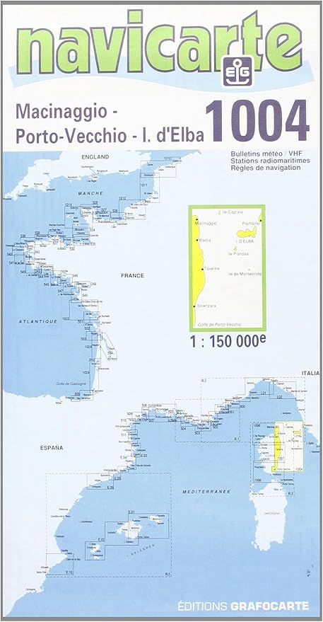 Carte Marine Corse Est Cartes Navicarte Amazon Fr Sports Et Loisirs