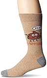 K. Bell Men's Funny Jokes & Wordplay Crew Socks-1 Pairs-Cool & Fun Pop Culture Gifts