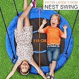 REDCAMP Large 110 cm Nest Tree Swing Seat for Children Blue 500 Lbs Capacity view 2