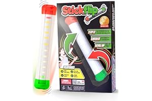 Stickflip How Many Flips can You Throw? | Electronic Flip Challenge Game | Auto-Counting Skill Toy for Kids, Teens & Adults | 10 Games Each with a High Score to Beat | Fun Gift & Party Game Ages 8+