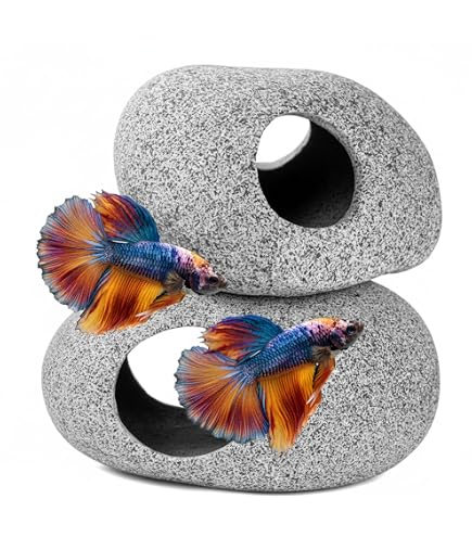 betta fish tank accessories rocks Aquarium Cave Decor deals Model:BLSMQLT3000D Berkley Berkley Frittside #5 They measure about 3