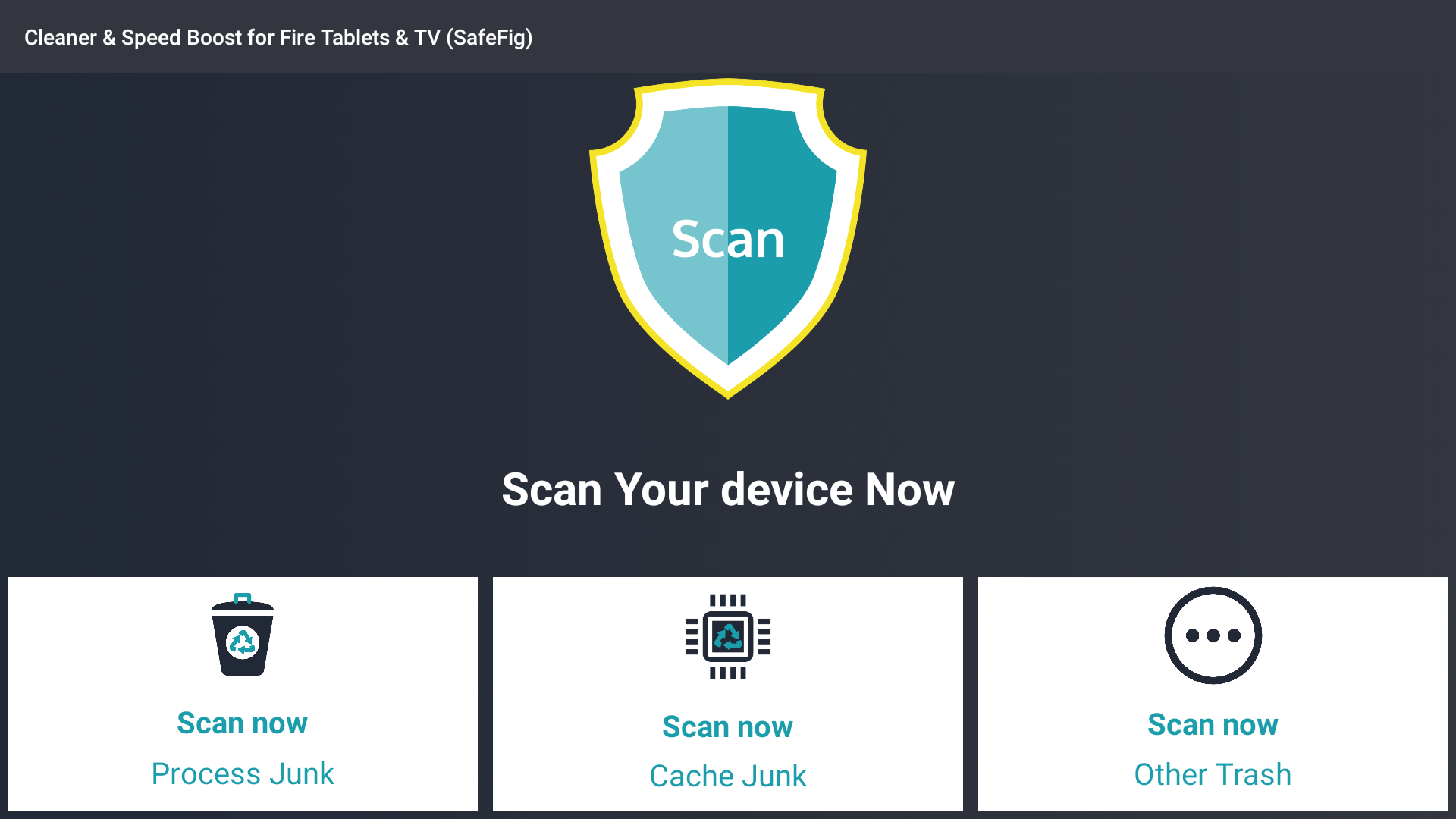 Cleaner & Speed Boost for Fire Tablets & TV (SafeFig)