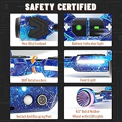 SIMATE Scooter, Colorful LED Light-Up