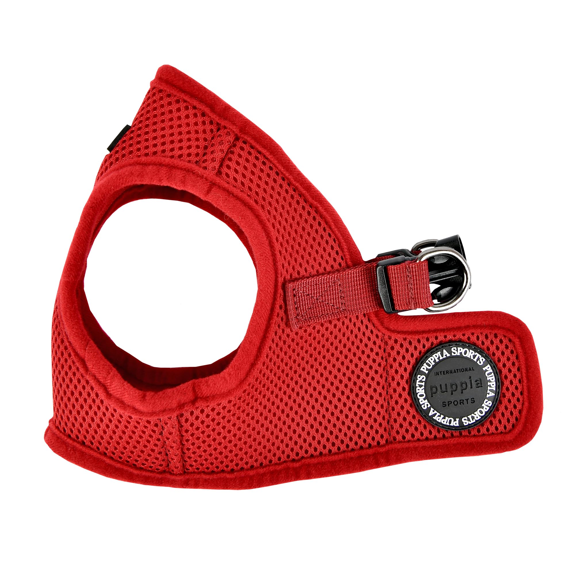 Puppia Dog Harness small dog and medium dog - Soft Vest in many colours - Also usable as Puppy Harness - Anti Pull Dog Lead, Wine Red, XL