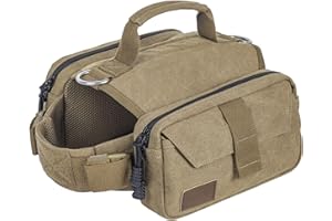 OneTigris Dog Pack Hound Travel Camping Hiking Backpack Saddle Bag Rucksack for Medium & Large Dog