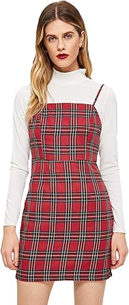 red plaid bodycon dress