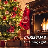 Jsdoin 100 LED Fairy Lights Battery Copper 10M Warm White Indoor Outdoor view 6
