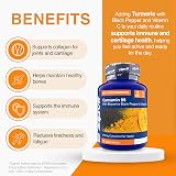 Zipvit Curcumin Tablets 95% Curcuminoids with Black Pepper 90 vegan view 3