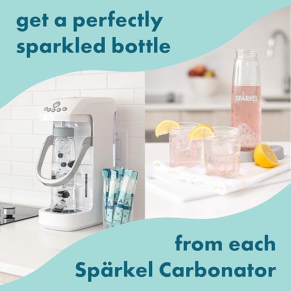 SPÄRKEL CARBONATOR 30-PACK – FOR SPÄRKEL BEVERAGE SYSTEM SPARKLING WATER AND SODA MAKER…