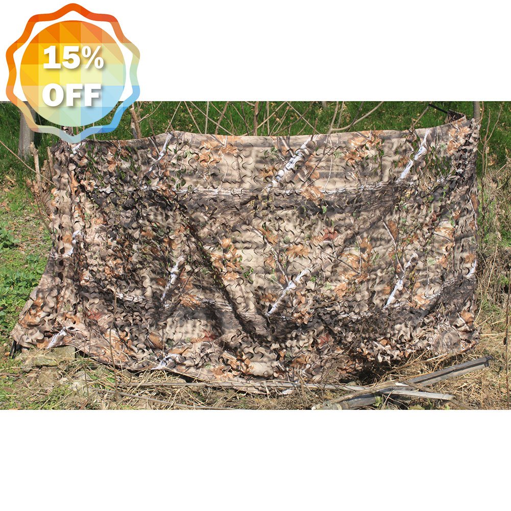 300D Woodland Camo Netting Camouflage Netting for Hunting Blinds Camp