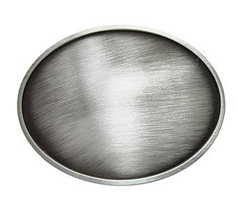 Gürtelschnalle Klassisch Blank oval Western 3D Optik für Wechselgürtel Gürtel Schnalle Buckle Modell 206 - Schnalle123