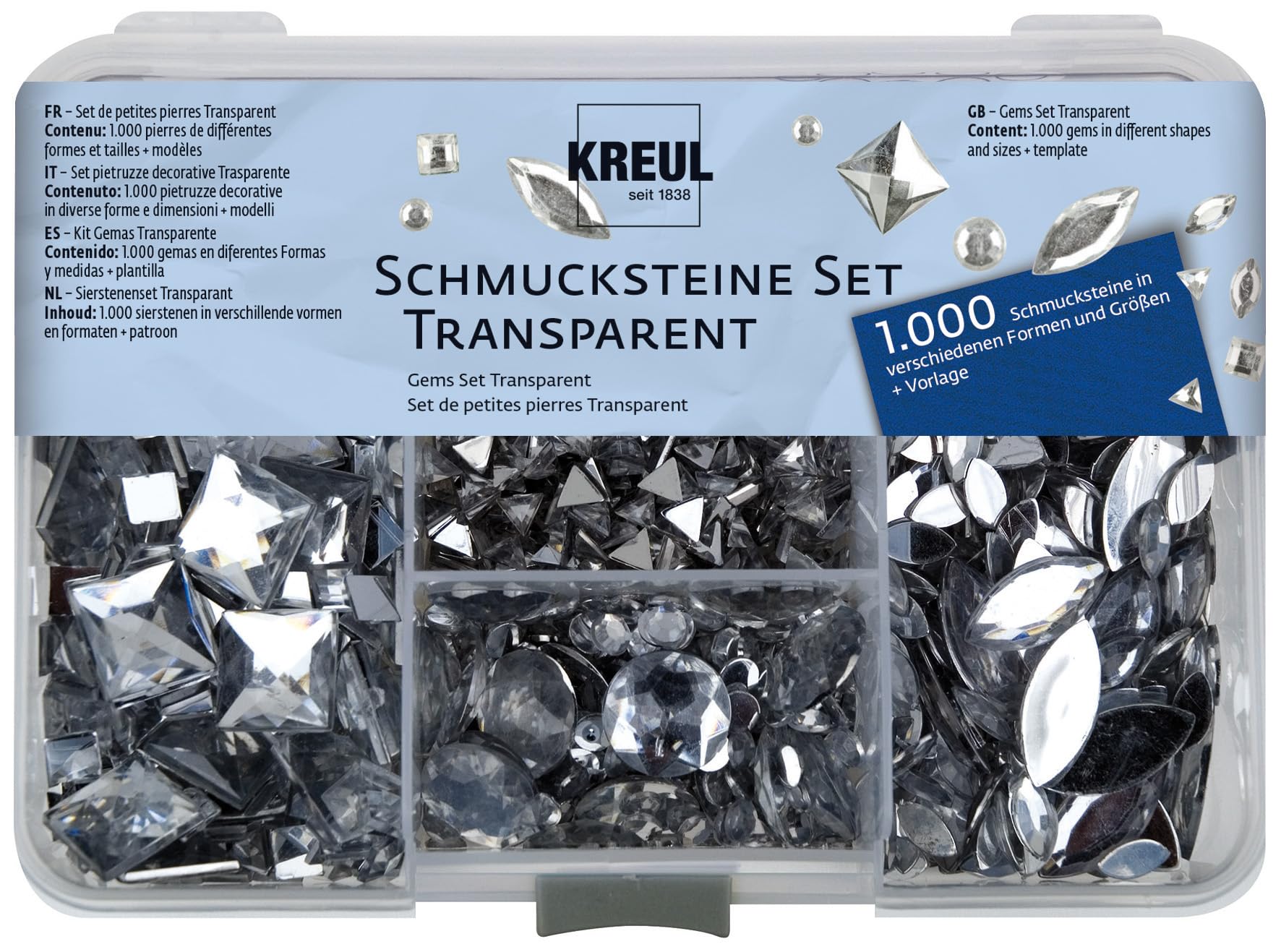 Kreul 49640, gemstone set, transparent. โ image 1