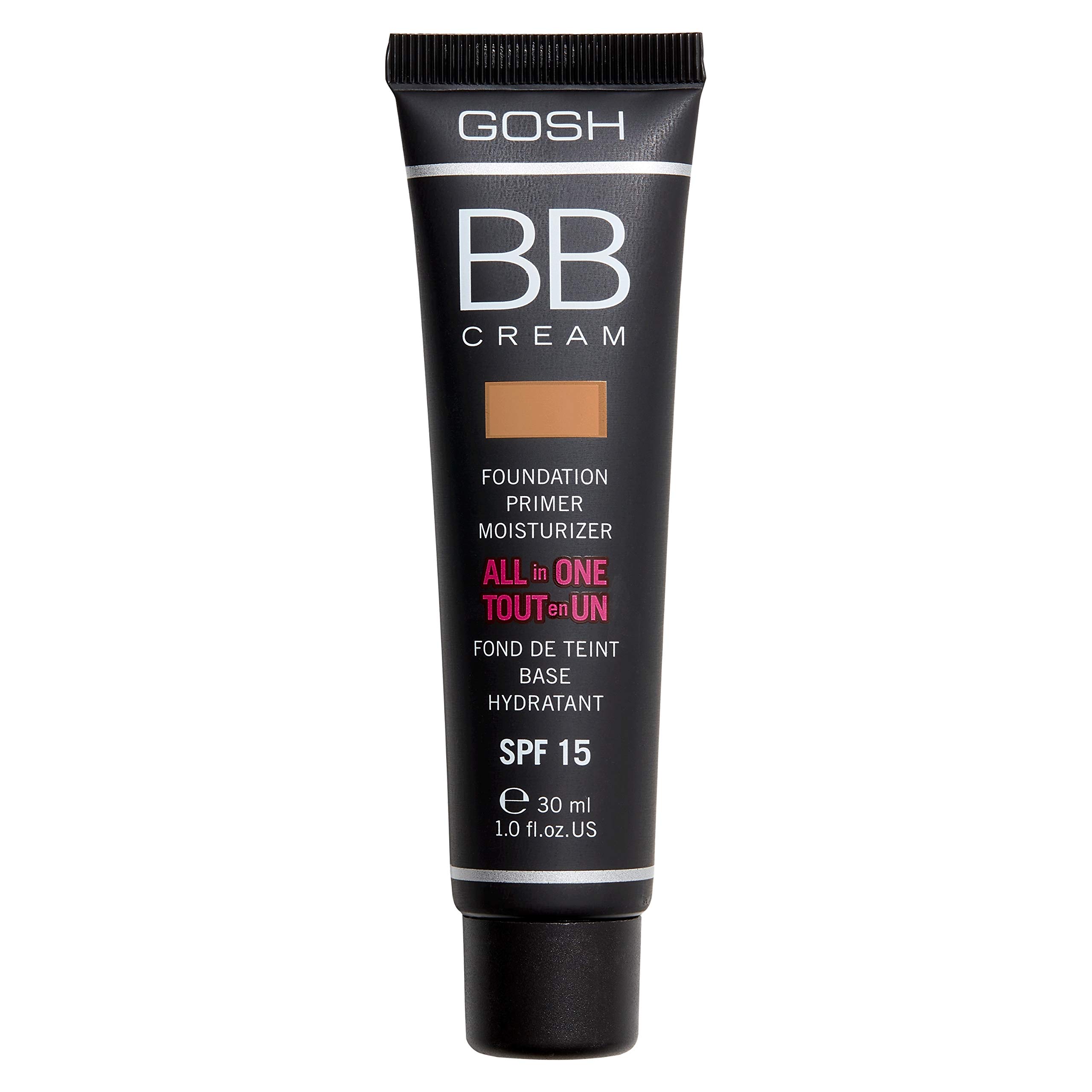 GOSH BB Cream 3-in-1: Primer, Foundation & Moisturising Cream 30 ml I Make-Up for a Nourished Skin and Radiant Complexion I Cover of Impurities & Redness I Vegan & SPF 15 I 003 Warm Beige