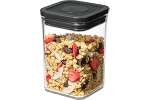 OXO Good Grips POP Container — 1.1 Qt/1.0 L — Matte Black, Organization and Storage Solution