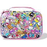 Sonix x Sanrio 60 Switch Game Case | Compatible with Nintendo Switch and Nintendo Switch 2 Games, PS Vita, SD Memory Cards Cartridges | Hello Kitty & Friends Stickers