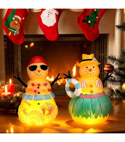 Amazon.com: Transpac Coastal Sandman Snowman Figurine : Home & Kitchen