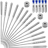 50PCS Sewing Machine Needles, Universal Sewing Machine Needle for Singer, Brother, Janome, Varmax, Needles for Sewing Machine with Sizes HAX1 65/9, 75/11, 90/14, 100/16, 110/18
