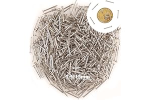 newlng 500pcs Small Nail Round Head Tiny Nails String Art Nails Hand-Made Hardware Accessories Fasteners Mini Nail 1.5mm X 15mm/0.06"X0.6"(DXL) Silver