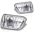 AUTOSAVER88 Fog Lights Compatible with 2002 2003 2004 2005 2006 2007 2008 2009 Chevy Trailblazer 2003-2008 Isuzu Ascender with 880 12V 27W Bulbs (Do NOT Fit 2007-2009 Trailblazer SS Models)