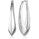 Robert Lee Morris "Soho Sculptural" Oval Hoop Earrings