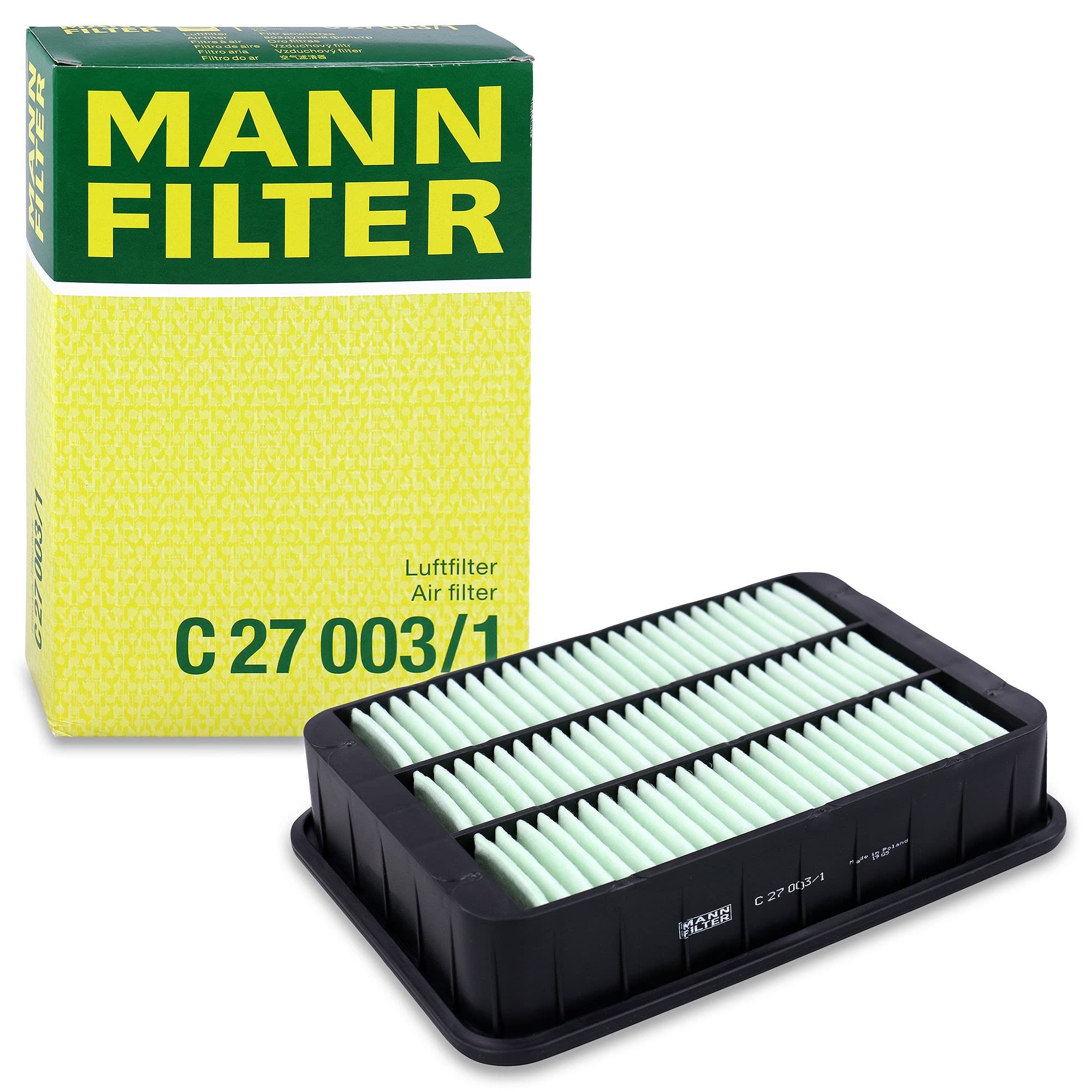 MANN-FILTER C 27 003/1 Air Filter for passenger cars - Premium Filter in original equipment quality