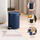 iTrend 6-Piece Matt Blue Bathroom Accessories Set 3L Pedal Waste Bin view 2