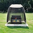 Alvantor Screen House Gazebo, 6-10-15 Person Pop Up Igloo Screened Canopy Tent with Mosquito Netting Sides, Instant UV Resistant Sun Shelter for Garden, Patio, Backyard
