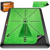GODCTSUP Golf Hitting Mat with Instant Swing Path Feedback, Extra Replaceable Golf Practice Mat for Home Outdoor Use, Turf Driving Impact Swing Pad, Non-Slip Rubber Base Training Aid, Gifts Idea