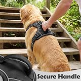 Funfox Dog Harness Medium No Pull Front Clip Reflective Adjustable Vest Black view 5